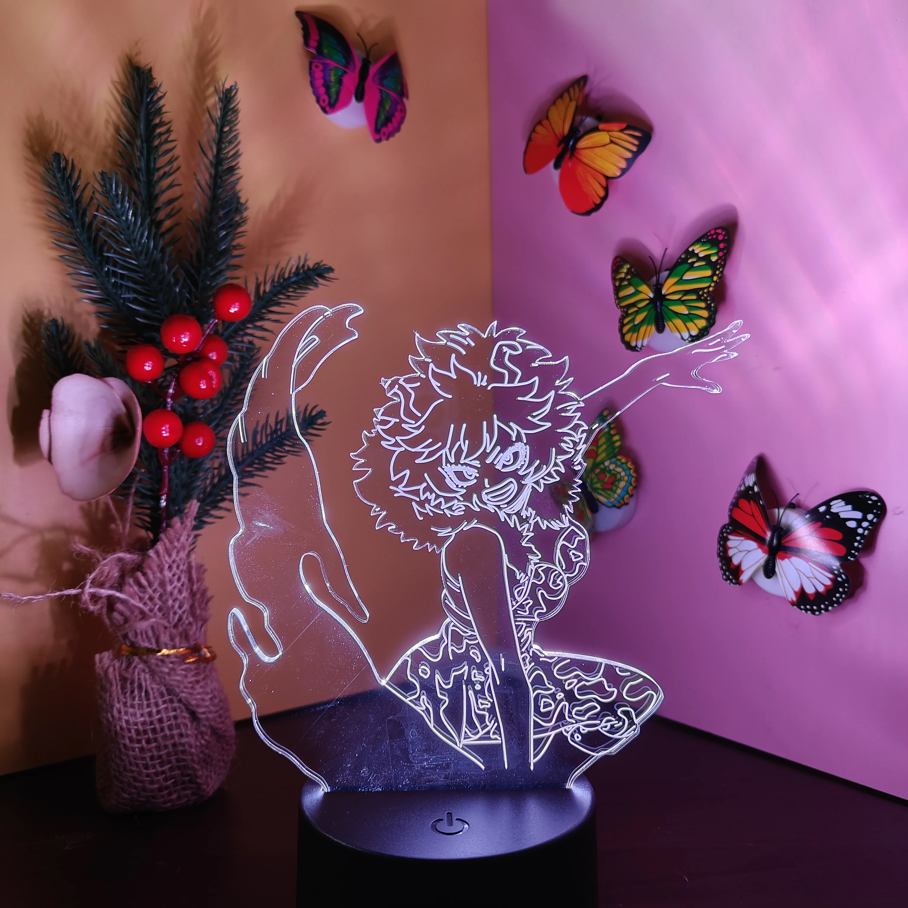 ฟิกเกอร์อนิเมะมายฮีโร่อะคาเดเมีย แม็กซิมัติก บาคุโกะ แอคชั่นฟิกเกอร์ ไฟกลางคืน LED 3 มิติ โคมไฟ โบคุ โนะ ฮีโร่ อะคาเดเมีย ของเล่นสะสม ของขวัญ