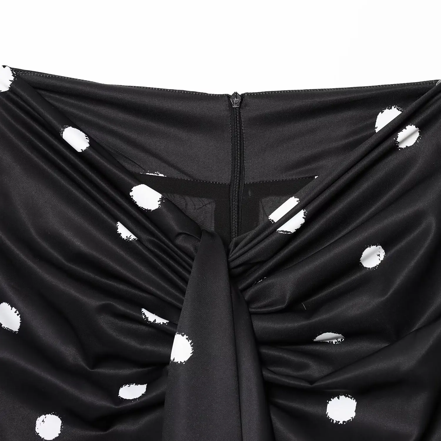 JNLEAOG – jupe mi-longue pour femmes, Design à pois, nouvelle série Sle Faion Sensation, coupe cintrée, Fiber de Polyester, décontractée, automne