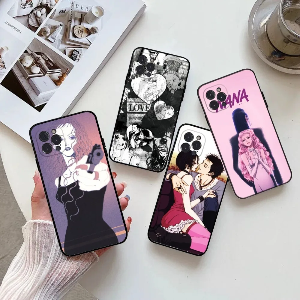 

Nana Anime One P-Piece Phone Case for IPhone 15,14,13,12,11 Pro Max Mini 8,7 Plus SE2 X XR XS MAX Silcone Soft Covers