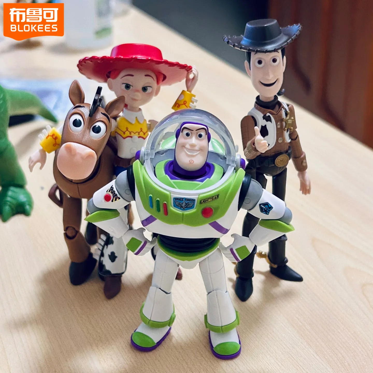 

Original Toy Story Blokees Blind Box Buzz Lightyear Toy Story Elite Edition Collectible Poseable Model Kit For Adult Display