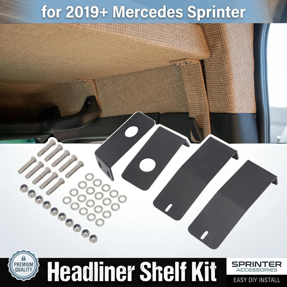 headliner-shelf-kit-for-2019-mercedes-sprinter-overhead-storage-brackets-with-template-hardware