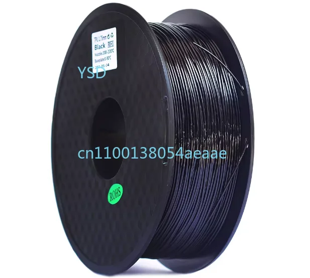 

95A 1.75mm TPU filaments for 3D printing, high elasticity, soft, suitable for structural elements and shoe soles.