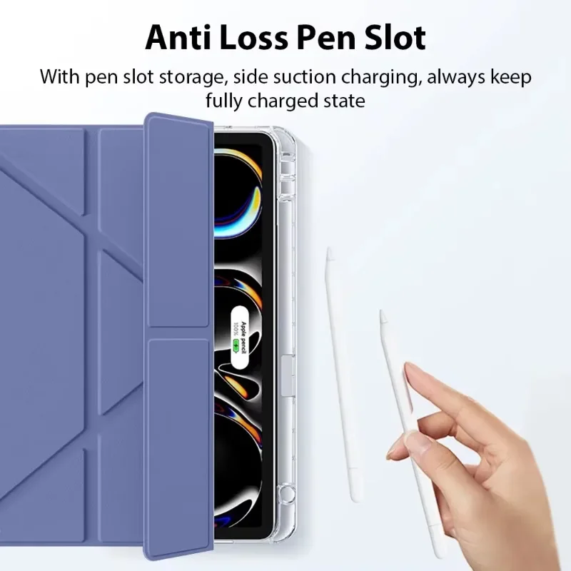 Capa para ipad pro13 11 mini 6 7 funda para ipad 10a geração 10.9 7a 8a 9a 9.7 10.2 polegadas acessórios de capa com suporte para caneta