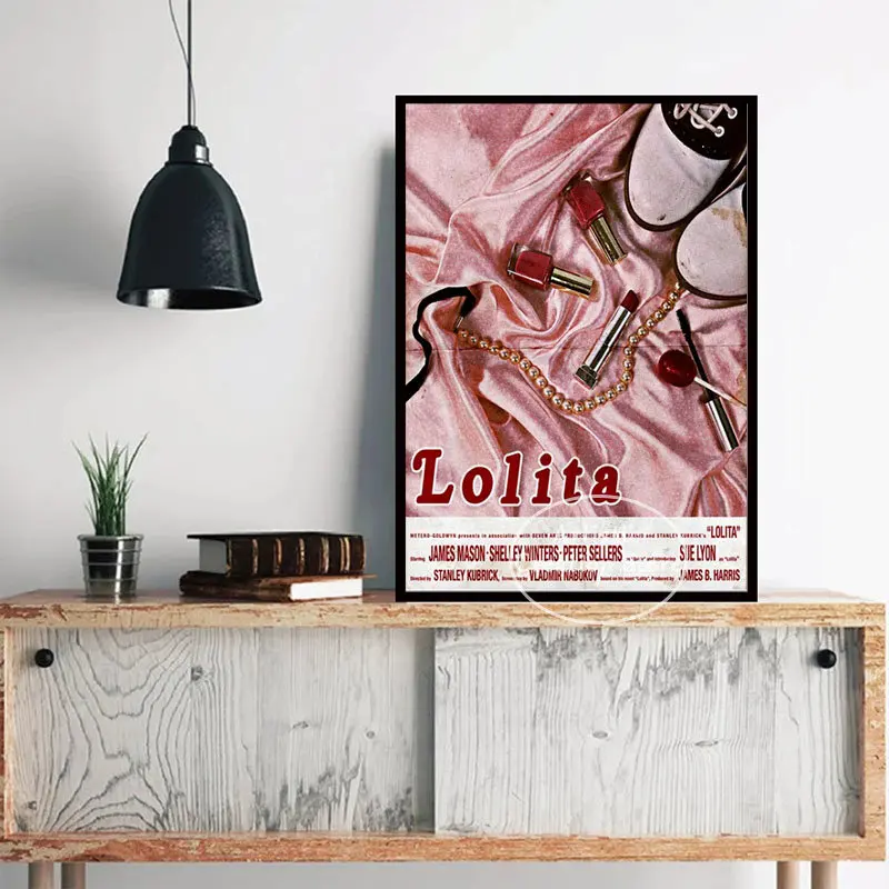 Lolita France Love Movie Posters Art Canvas Prints Painting Wall Art Pictures for Modern Bedroom Bar Cafe Wall Home Decor Gift