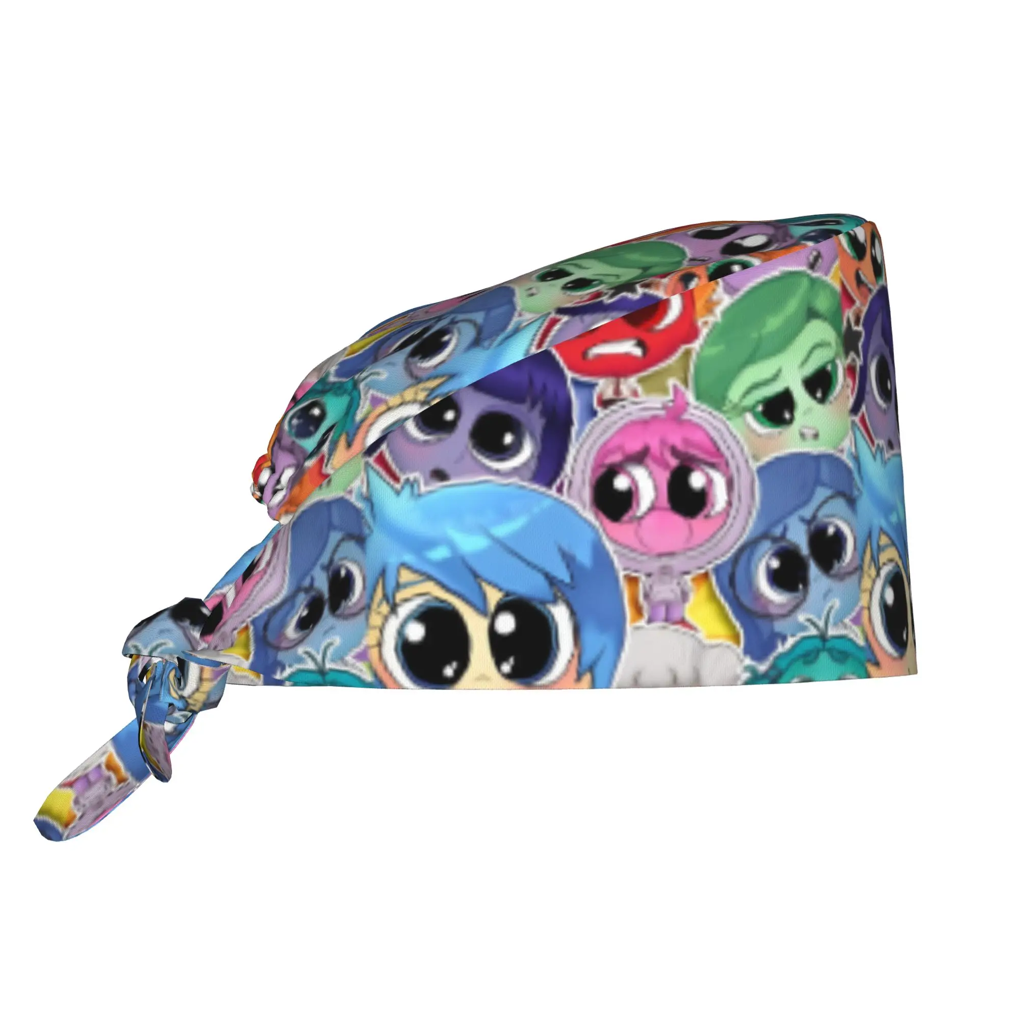 Custom Insides Anime Outes Scrubs Cap Surgical Hats Women Men Cartoon Operating Room Cap Operator Hats Lab Works Hat