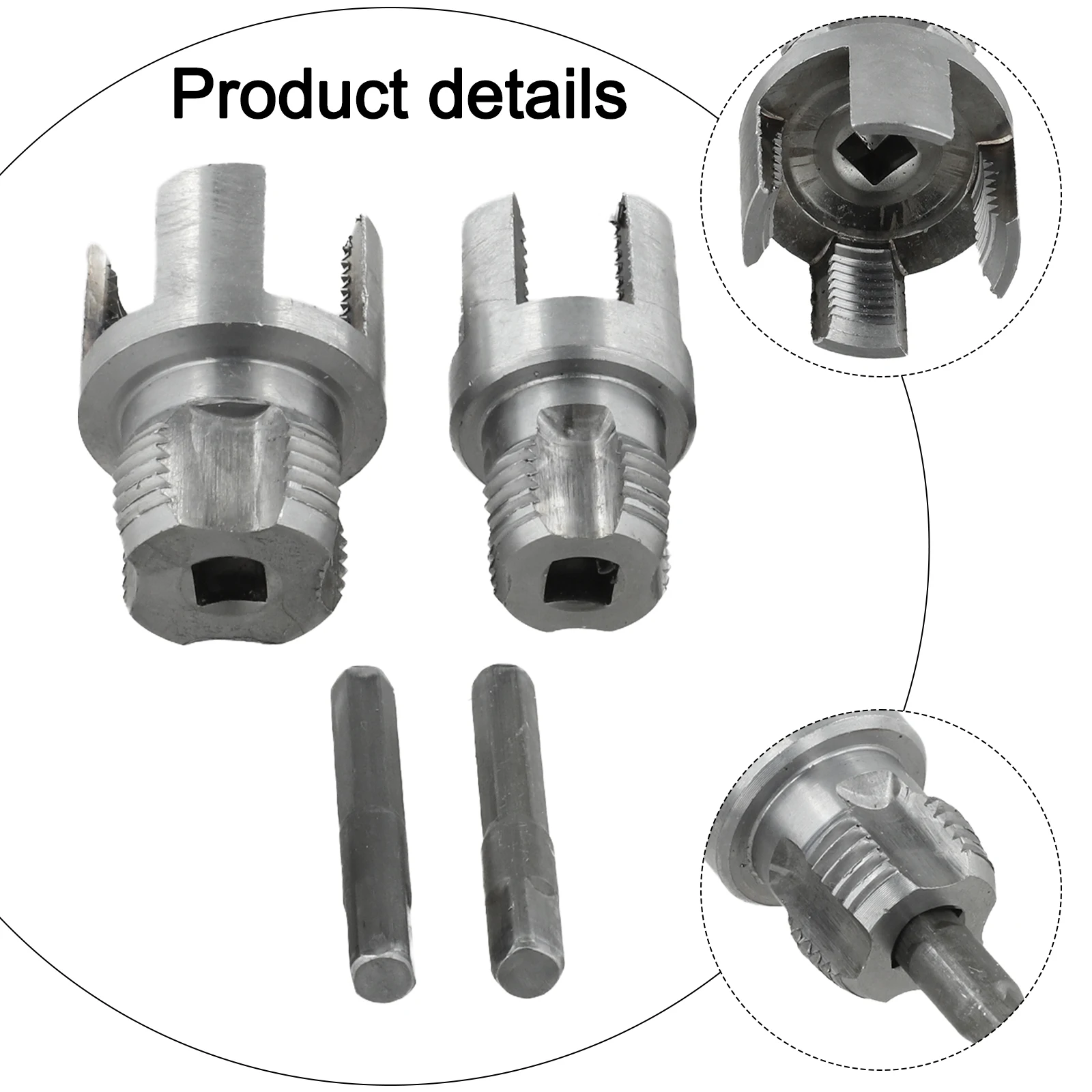 Dual Function Pipe Threading Tool Set 2 Pieces for Internal External Threads Suitable for Plastic Pipes and PPR PVC