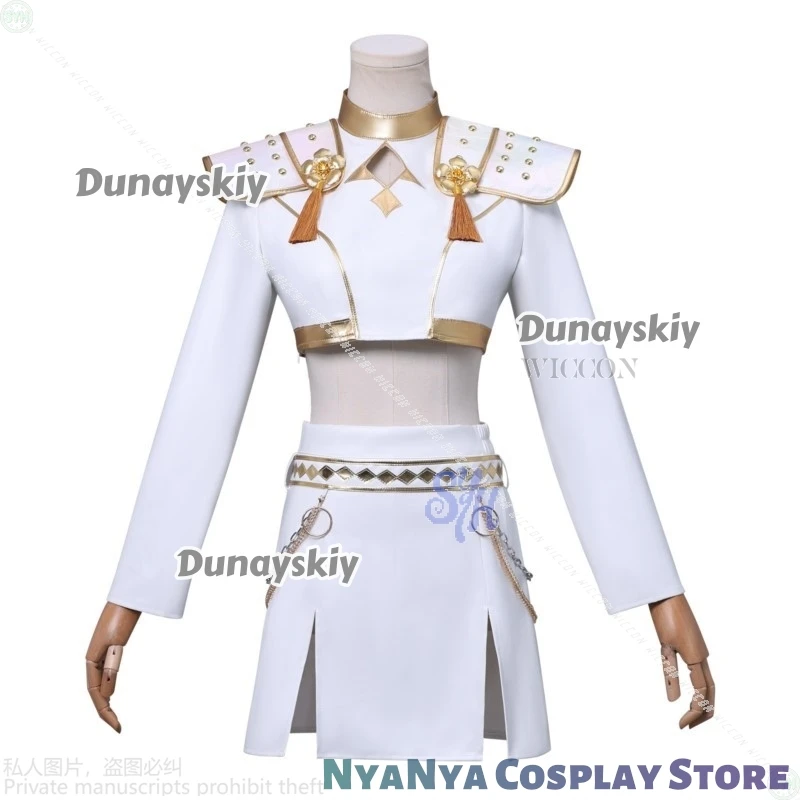 زوي ميرا رومي هنتركس ما يبدو مثل المرحلة الموحدة فيلم Kpop شيطان تأثيري الأبيض كوريا المعبود مثير صغير هالوين كوسبف