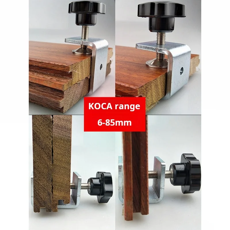 2PCS Galvanized U-shaped Angle Adjustable Square Tiger Clamp Bracket Saddle Clamp Connector Suspension Rod Pipe Clamp Thickened