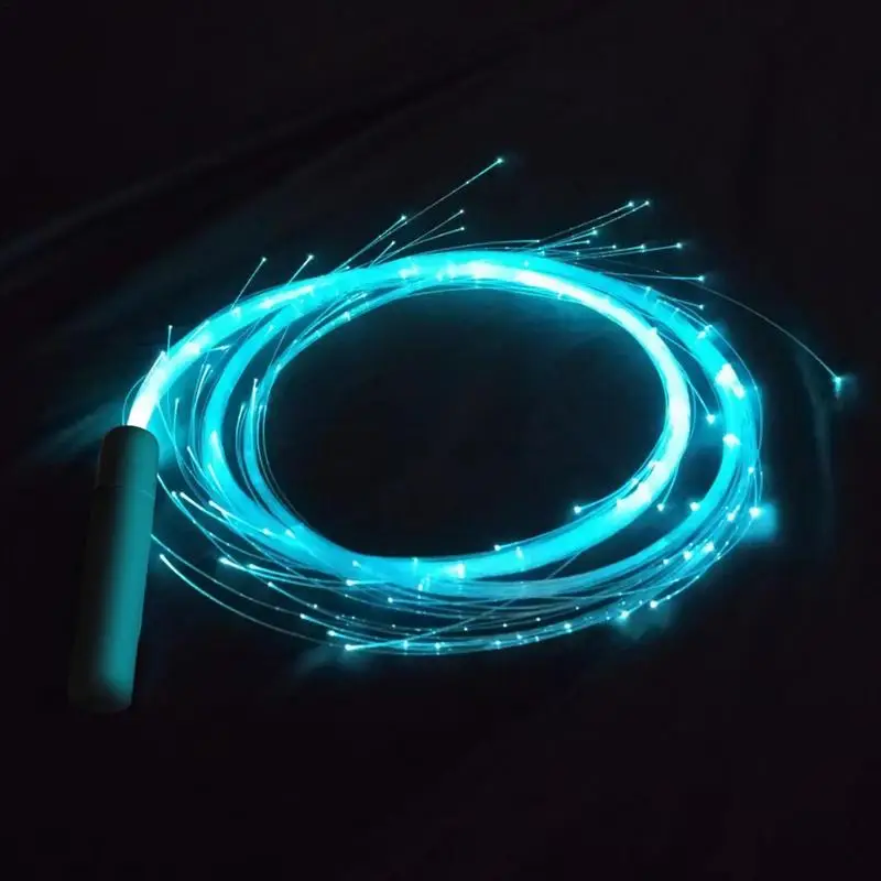 Light Up Whip For Dancing LED Light Up Swivel Dancing Fiber Optic Whips Reusable Battery Powered Fiber Optic Whip Glowing Whips