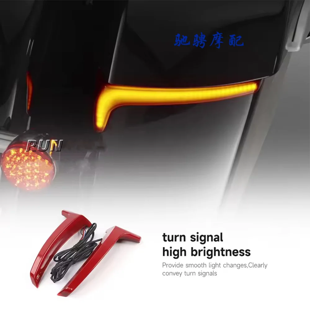 Nueva Motocicleta F ​ Luces LED de señalización para la alforja trasera de la motocicleta Indian Chieftain Roadmaster Springfield Dark Horse, luces de freno y direccionales.