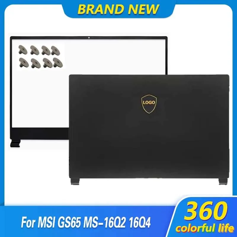 

Refurbished LCD Back Cover Front Bezel Screws For MSI GS65 MS-16Q2 16Q4 Creator P65 Laptop Screen Back Front Case Metal 15.6"