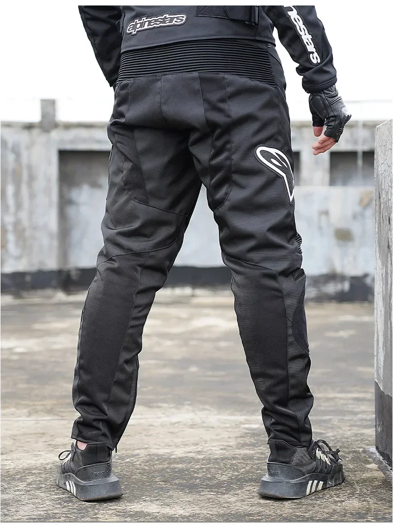 New Motorcycle Cross-country Cycling Pants for Riders Men Protective Riding Racing Pants Waterproof Motorbike Warm Anti-fall