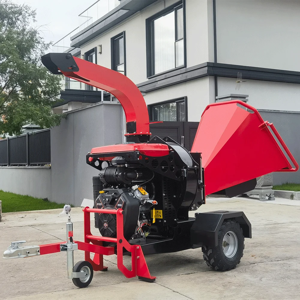 Hot Sale Portable China Wood Chipper Machine Branch Garden Wood Crusher Industrial Pto Shredder Wood Chipper