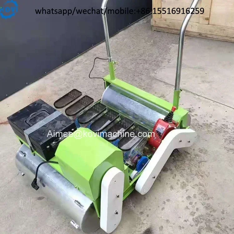 agriculture machinery gasoline motor driven seeder machine seed planter hand push manual  super seeding planting