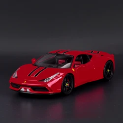 Bburago 1:18 Ferrari 458 Special Hardback edition High Simulation Diecast Car Metal Alloy Model Car kids toys collection gifts