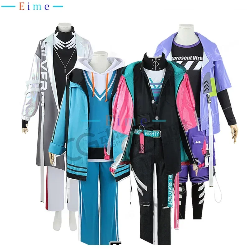 VTuber – Costumes de Cosplay Kagami Hayato Fuwa Minato Kaida Haru Kenmochi Touya, uniforme de fête d'halloween sur mesure, ROF-MAO