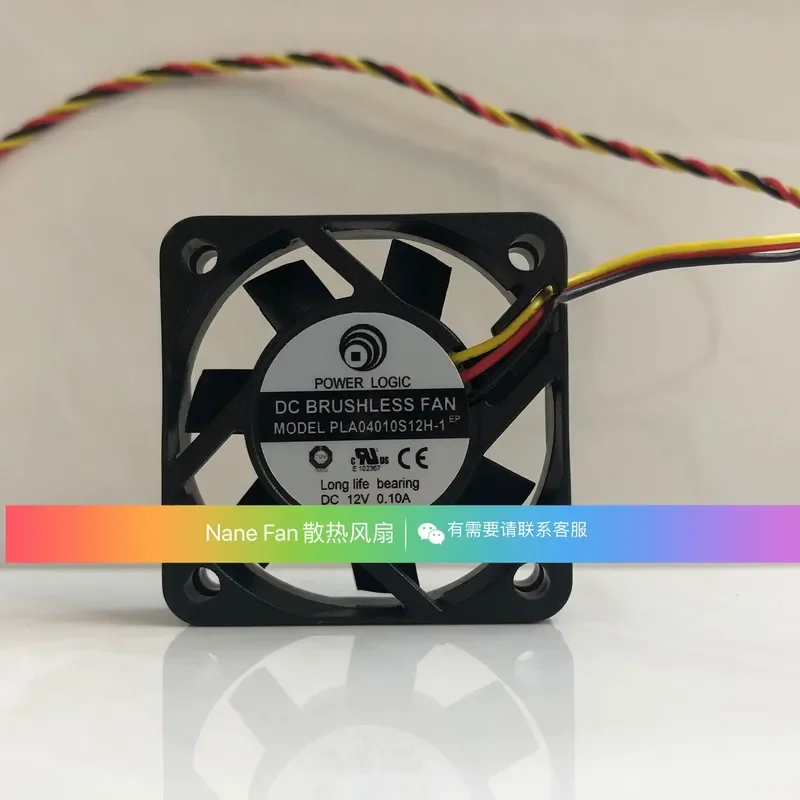 for POWER LOGIC PLA04010S12H-1 12V 0.10A 4010 4CM Nanbei Bridge Silent Fan