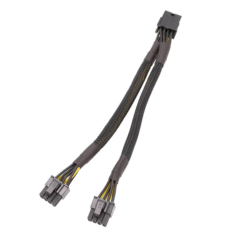 8 Pin PCI-E PCI Express Graphics Video Card GPU VGA 8 Pin Female To Dual GPU 8(6+2 ) Pin Male Sleeved 8Pin Splitter 20CM