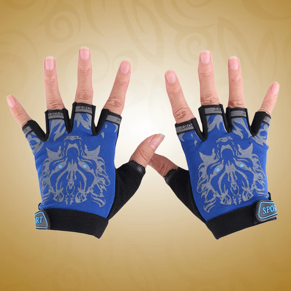 

Kids Cycling Gloves Half Finger Breathable Eco Friendly Non Sweat Absorbing Cycling Riding for Children