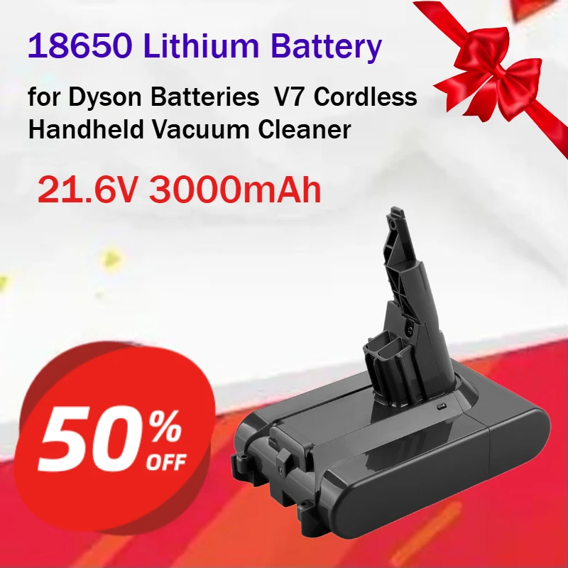 21.6V 3000mAh 18650 Lithium Battery for Dyson Batteries  V7 Cordless Handheld Vacuum Cleaner Grade A Full-capacity Cells