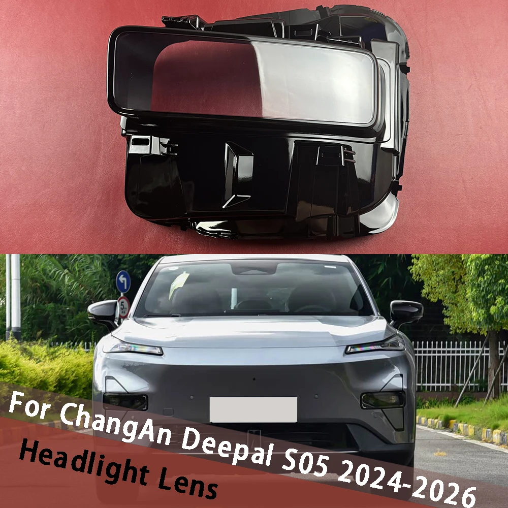 

For ChangAn Deepal S05 2024 2025 2026 Car Headlamp Housing Transparent Lampshade Headlight Shell Lens Cover Front Lampcover
