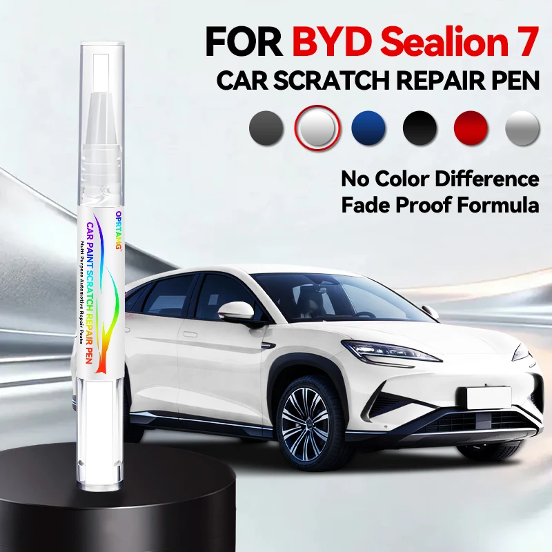 

Ручка-корректор для ремонта лакокрасочного покрытия автомобиля BYD Sealion 7 (2023-2025) – аксессуары для устранения царапин: Азурно-синий, Балтийский черный, Белый, Серый камень