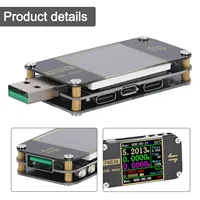 1pc USB Tester FNB38 Current And Voltage Meter USB Tester QC4+ PD3.0 2.0 Fast Charging Protocol 69*30*9.5mm Electrical Equipment
