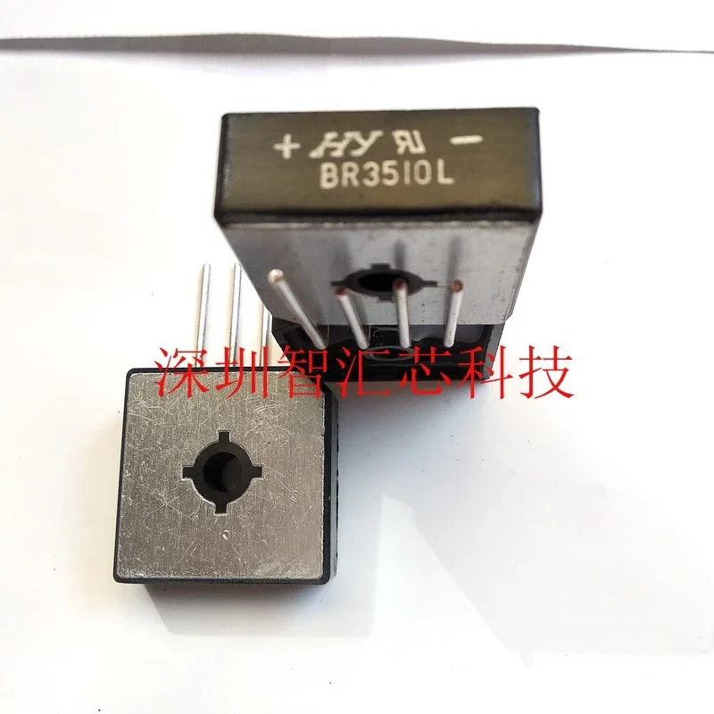 5PCS/LOT NEW ORIGINAL BR3510L 35A1000V Inverter welding machine bridge stack rectifier bridge single row round pins