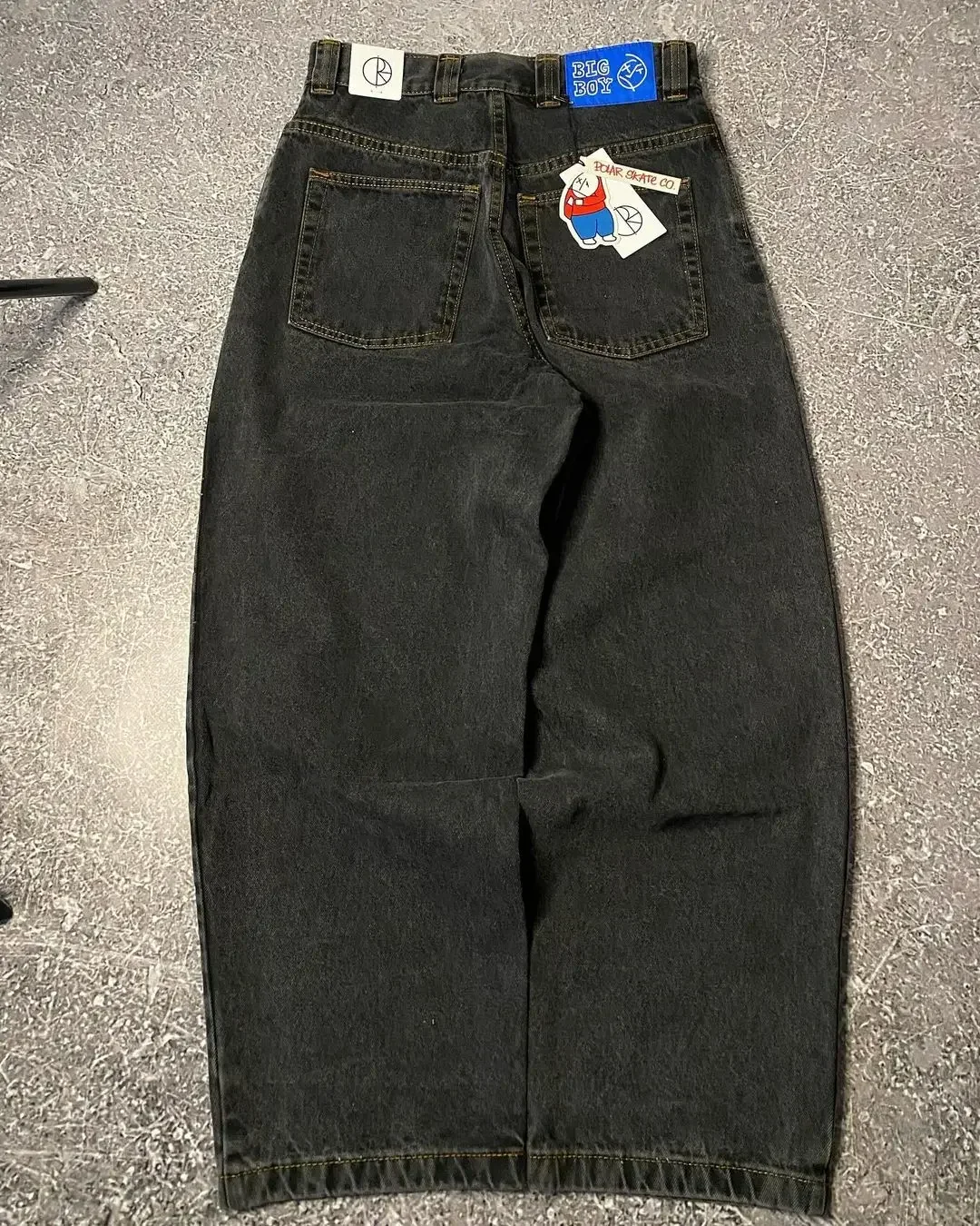 

Y2K Big Boy Jeans Women New Harajuku Hip Hop Cartoon Graphic Embroidery Baggy Jeans Pants High Waist Wide Leg Trouser Streetwear