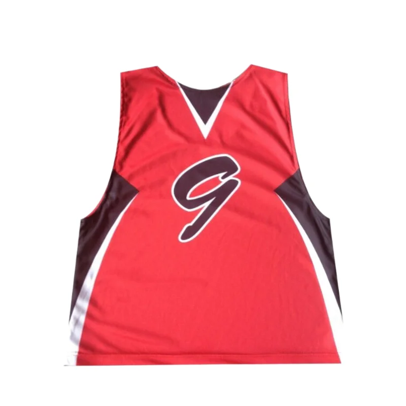 Custom Lacrosse Reversible Jersey Sublimated Mesh Practice Lacrosse Pinnie