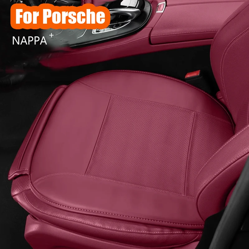 

Premium NAPPA Car Seat Cushion Badge For Porsche Cayenne Macan Non Slip Protection Pad Autointerior Decoration Products Covers