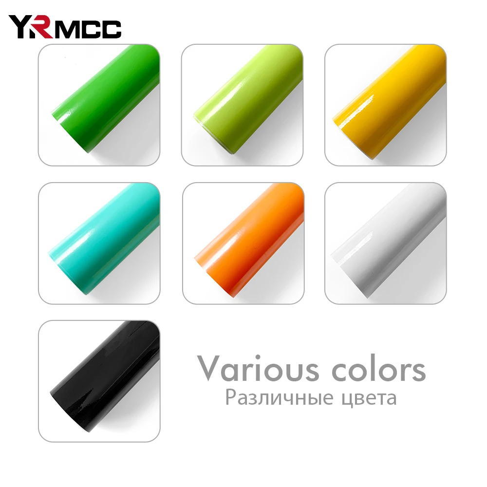 Car Body Film Glossy Waterproof Car Stickers DIY Motorcycle Wrapping Protective Decor Color Change Vinyl Film Auto Accessories
