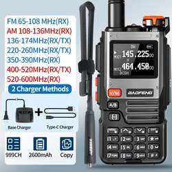 Baofeng UV-K61 Walkie Talkie Multi Band Wireless Copy Frequency 999CH Type-C Charger UHF VHF NOAA UV-5R UV K6 K5(8) Ham Radio