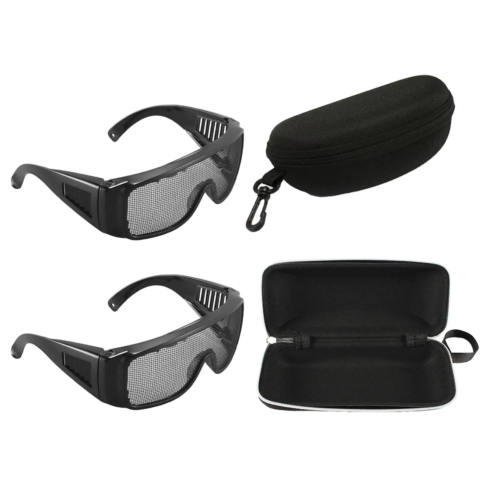 Óculos de segurança de malha de metal Óculos de segurança para trabalhar madeira serrar jardinagem