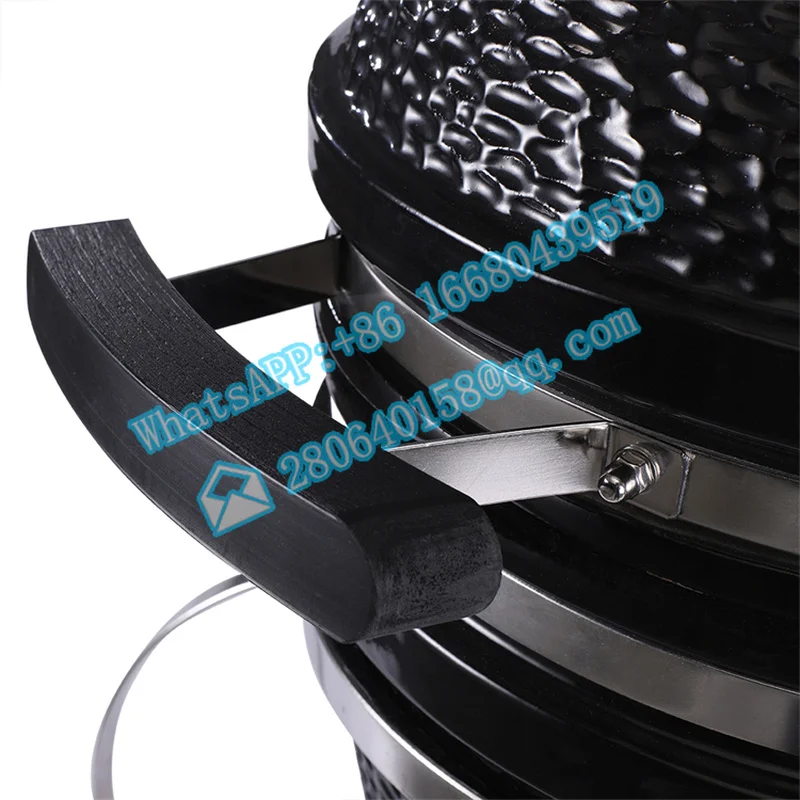 Kamado-Parrilla portátil de cerámica para cocinar al aire libre, asador de pollo, huevo verde, Horno de carbón, parrilla superior para interiores