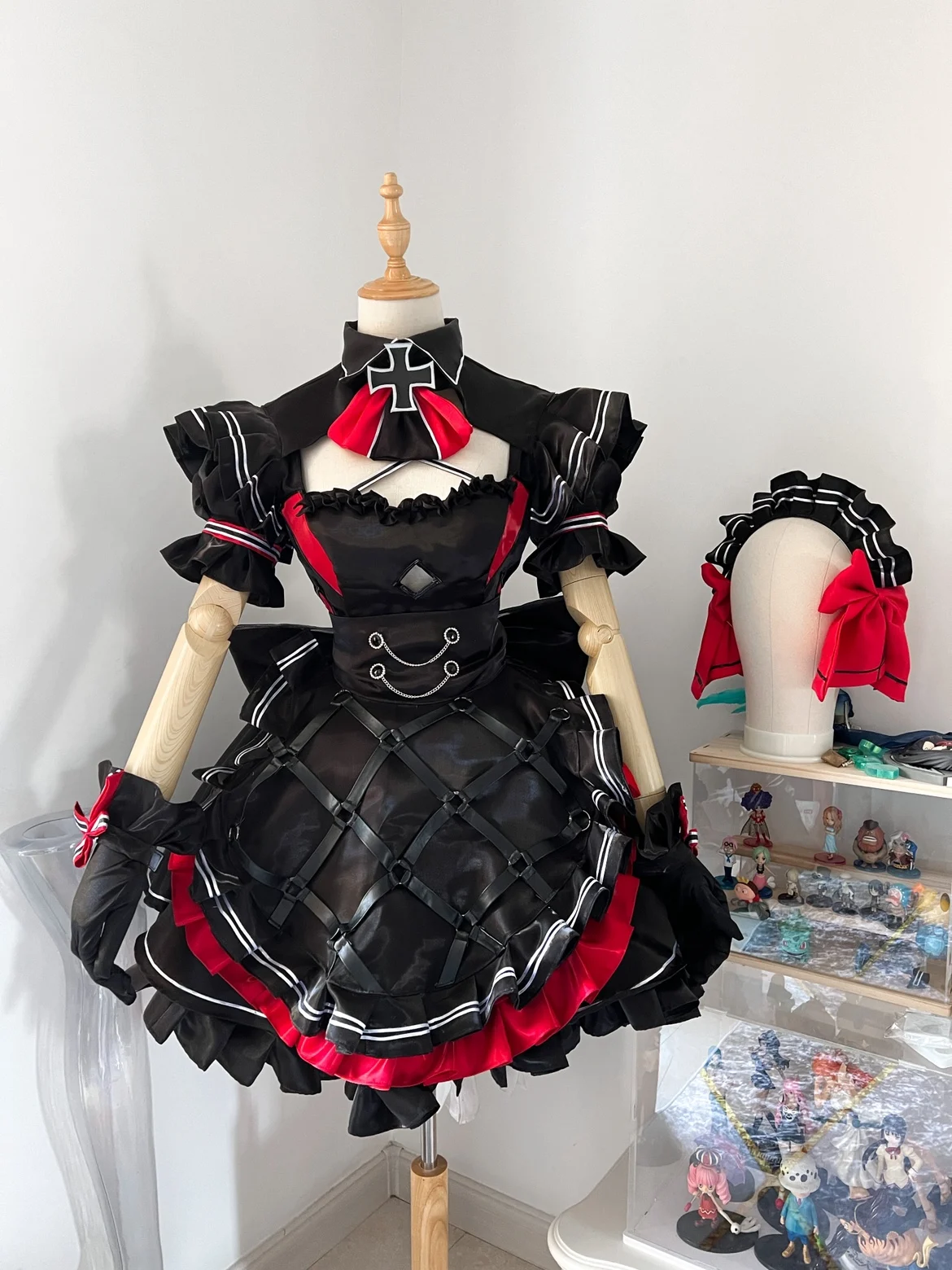 COS-HoHo [Customized] Anime Azur Lane KMS Elbe Maid Dress Game Suit Uniform Cosplay Costume Halloween Party Outfit Women