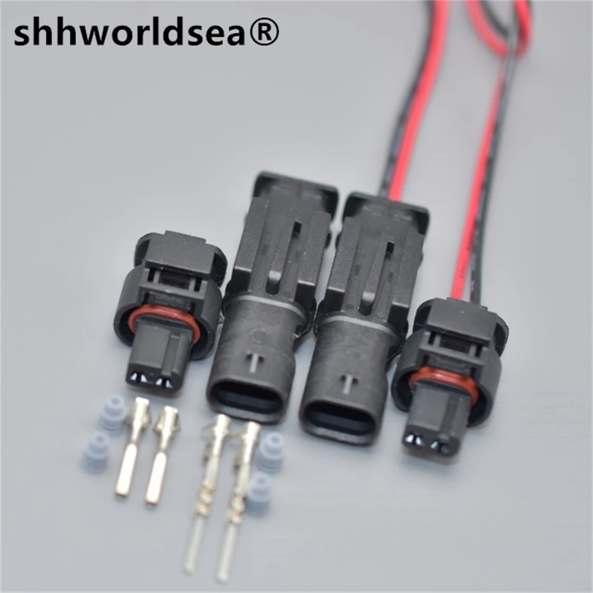 

shhworldsea Auto 2pin plug 872-857-561 auto electrical wiring harness connector 8J0 973 202 8J0973202 with pin