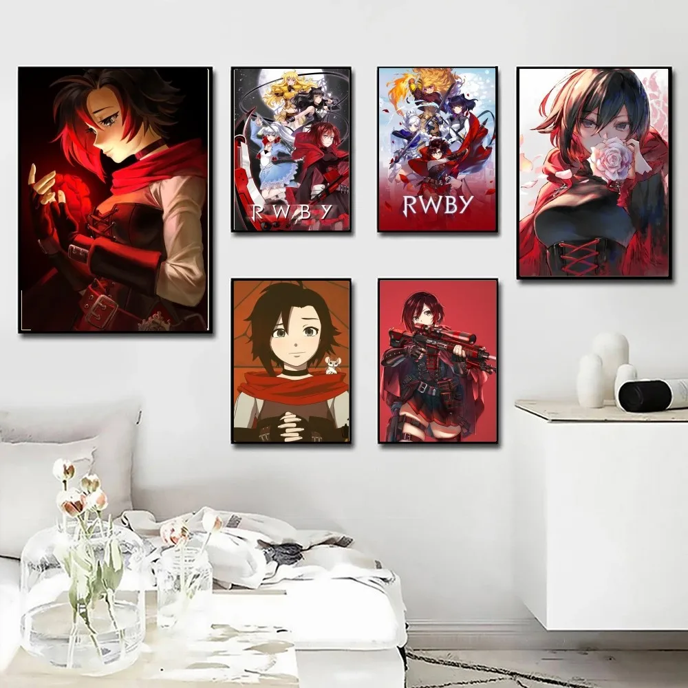 1pc Rwby Poster Poster Art Print Bar Living Room Furniture Decor