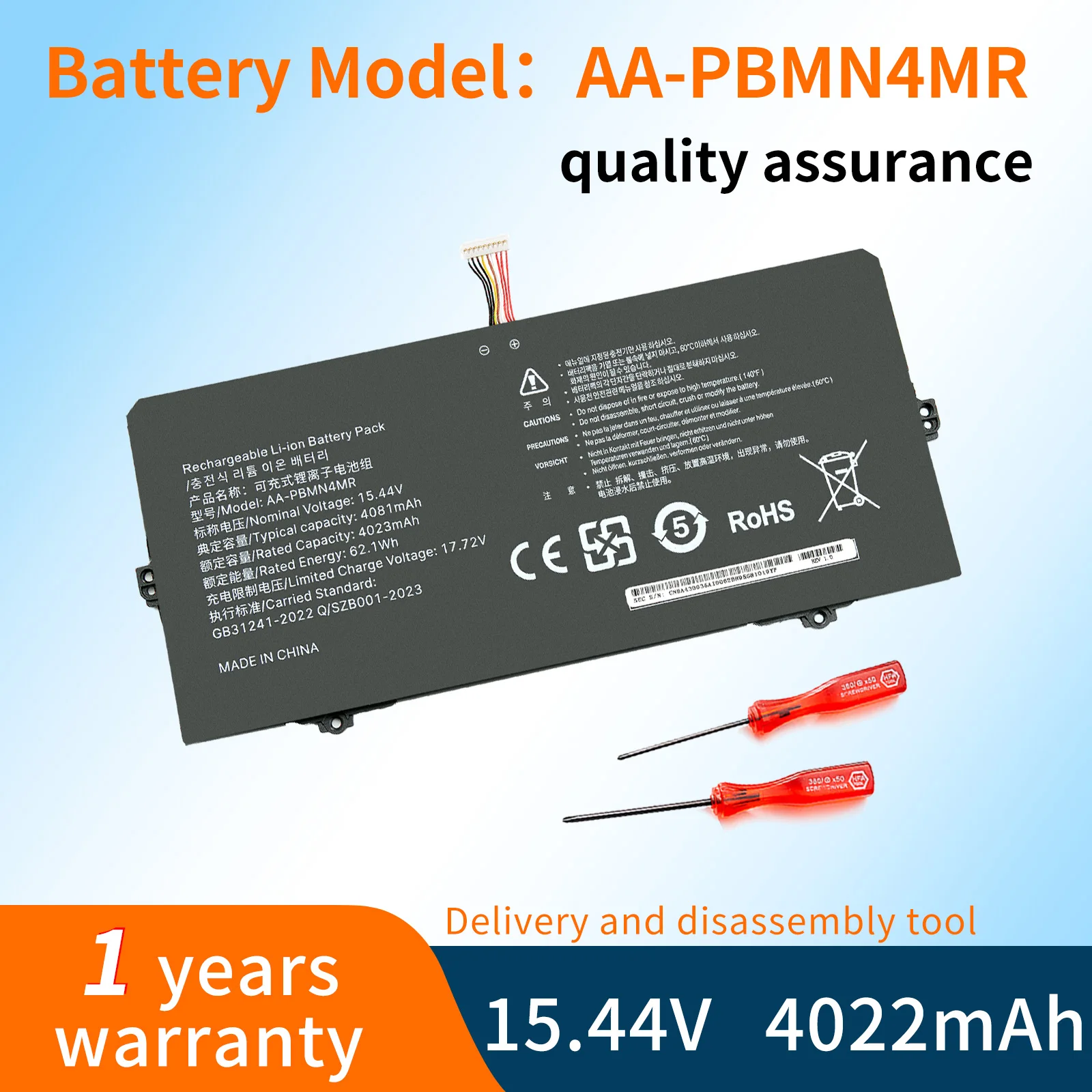 AA-PBMN4MR Laptop Battery For Samsung Galaxy Book Pro 360 13,NP930QDB NP930QED NP930XDB 1588-3366 BA43-00397 BA4300397