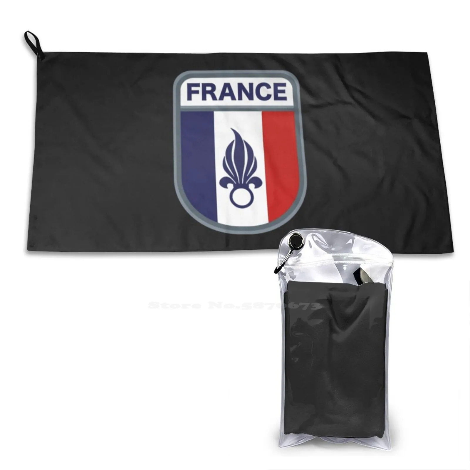 Légion Étrangère ( Foreign Legion ) Personalized Soft Shower Quick Dry Towel Foreign Legion France French Army Joining French