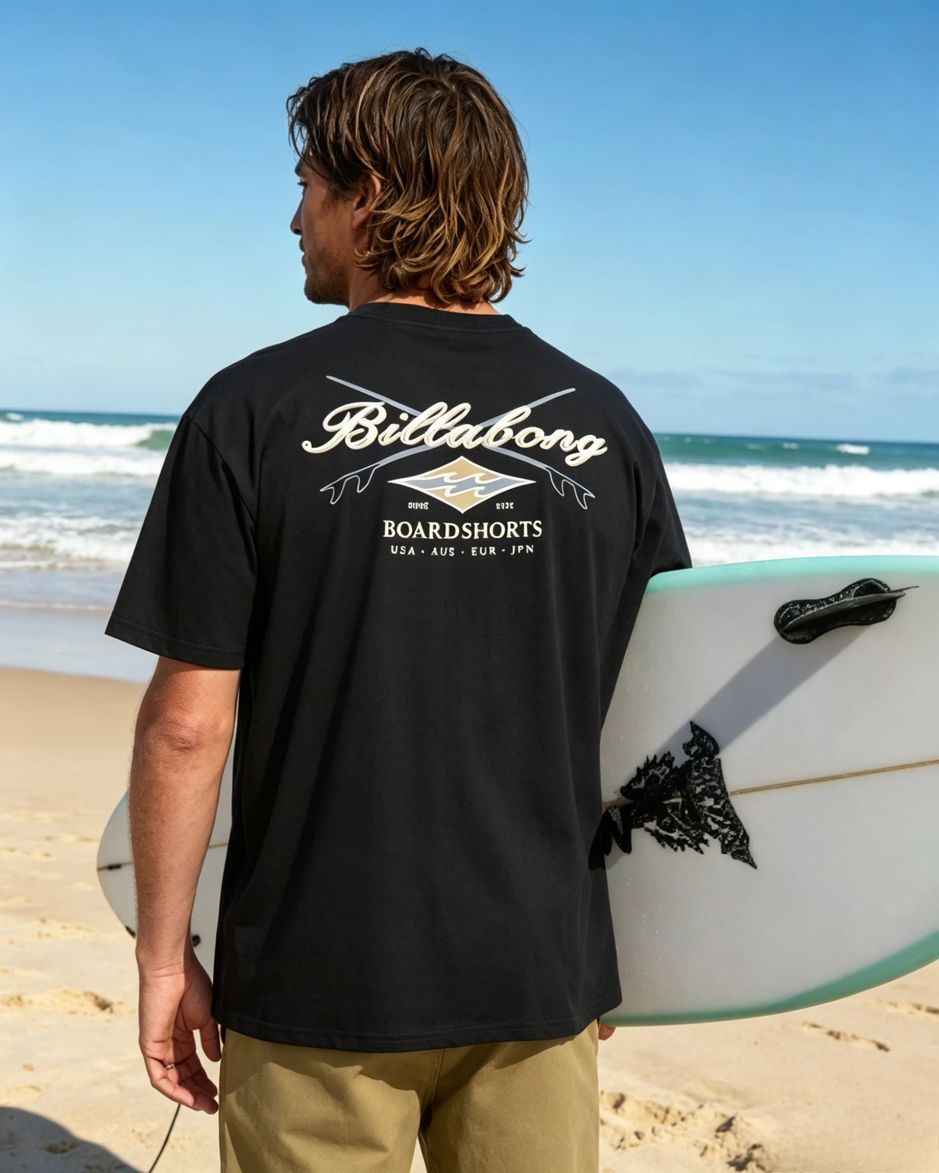 New 2026 Beach Surfing T-Shirt for Men and Women Summer Pure Cotton Clothing Fashion Hip-hop Short Sleeved T-shirt Streetwear