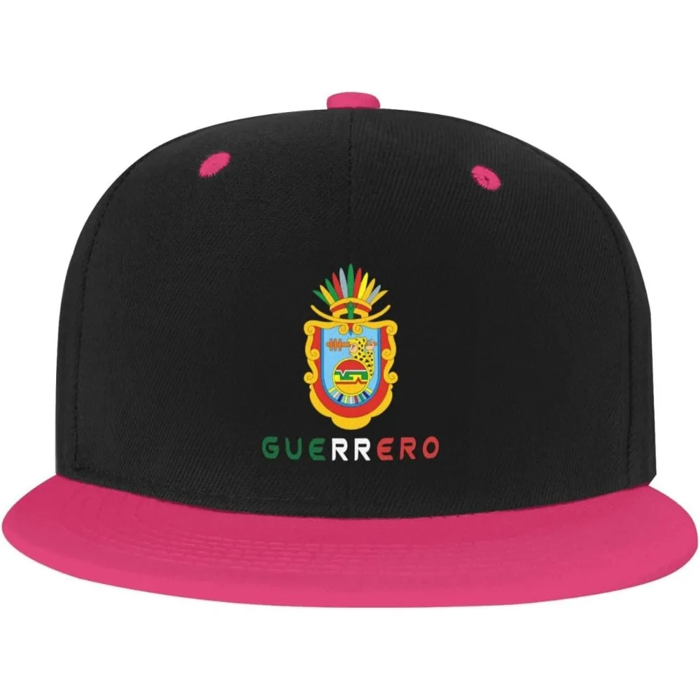 Guerrero Mexico State Flag hat Classic Baseball Cap Snapback Flat Bill hat Hip Hop Hats White