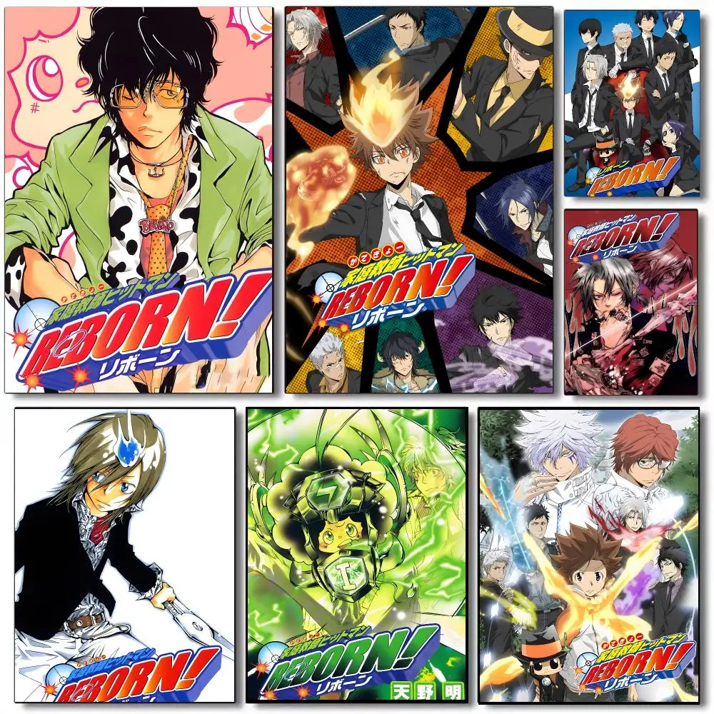 HITMAN REBORN! Anime Shonen Poster Self-adhesive Advanced Aesthetic Printing Paper Wall Art for Living Room Home Decor