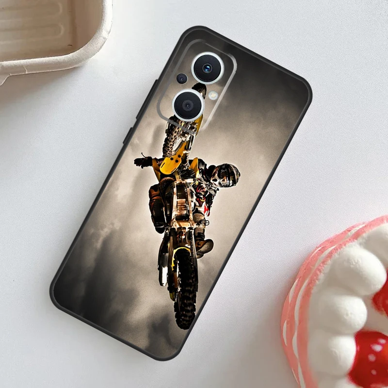 Moto Cross Motorcycle Sports Case For OPPO Reno 11 F 10 Pro 4Z 5Z 8T 4 5 6 7 8 Lite OPPO Find X6 Pro X2 X3 X5 Lite Cover