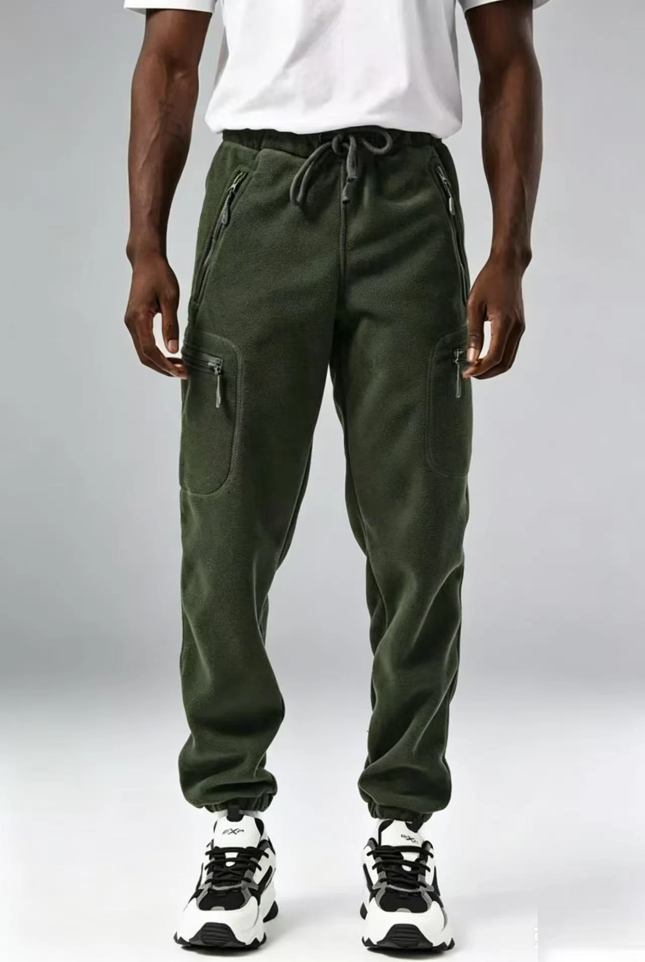 Herren Cargo Tactical Polarhose Fleece Herbst Winter Hose Militär Kampf Wandern Camping Klettern Freizeit Sportbekleidung M-4XL – Detail 2