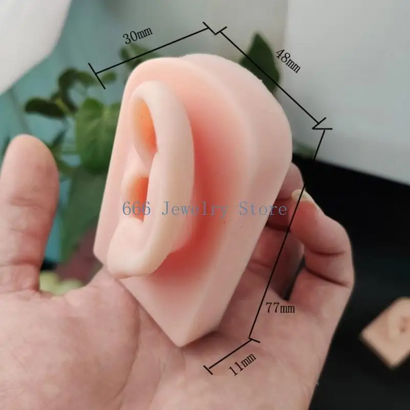 

F2TD Detailed Silicone Left Right Ear Props Fashion Jewelry Showing Rack Ear Replicas