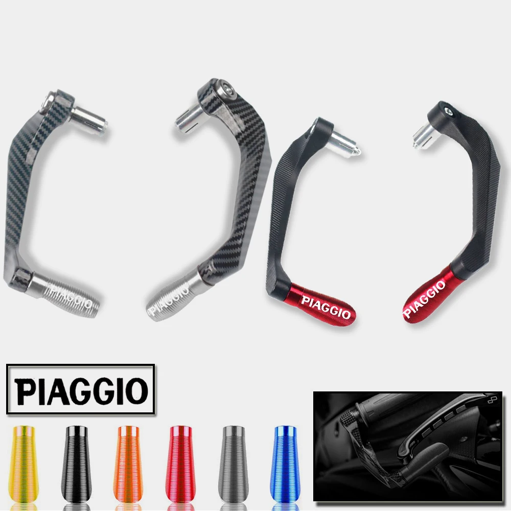 22Mm Motorcycle Cnc Handle Bar End Hand Guards Protector Voor Piaggio Liberty 125 Beverly 350Medley150 MP3 500 300 byq Fly ZIP50