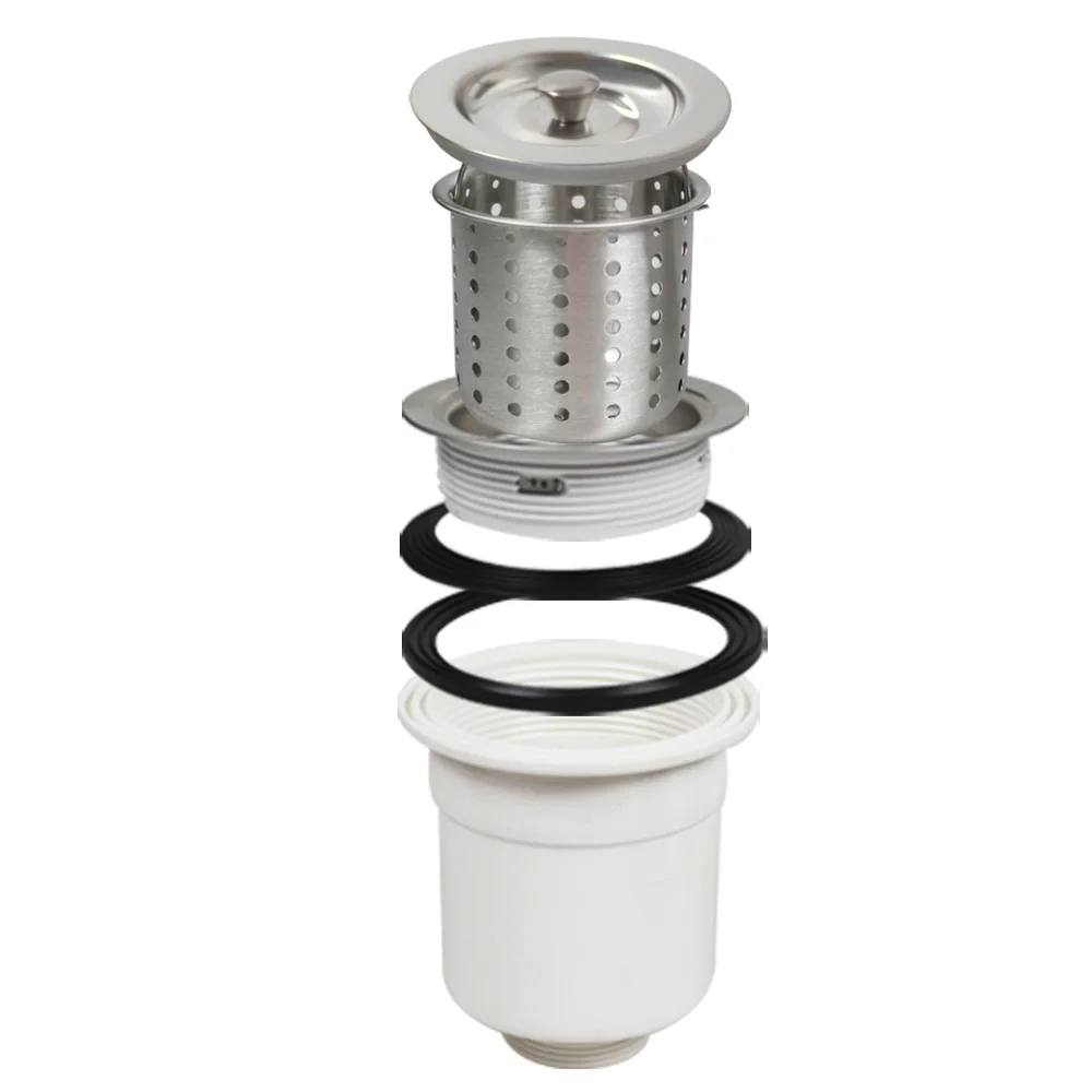 Talea Stainless Steel Kitchen Sink Semi-Steel Structure Drain Strainer Assembly Kit XK274C001