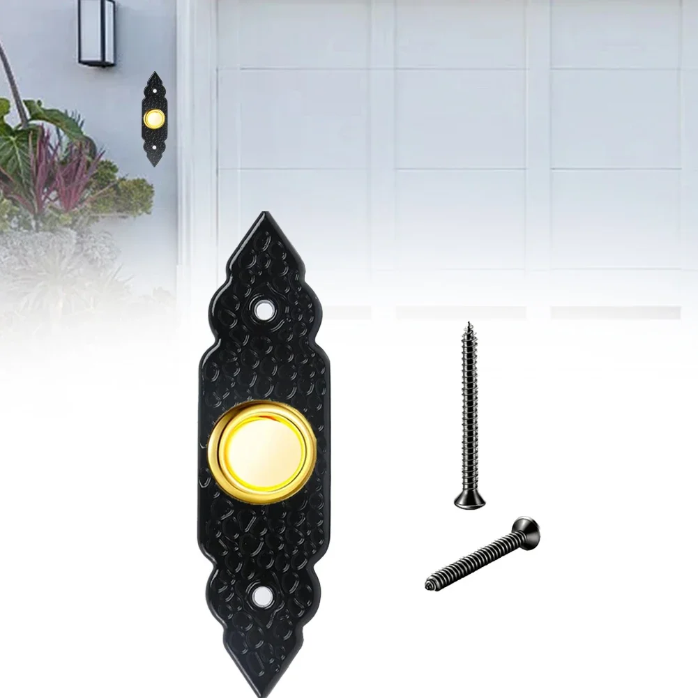 For Front Doors Door Bell Buttons LED Doorbell Button Low-Light Conditions Built-in LED Light Easy Installation