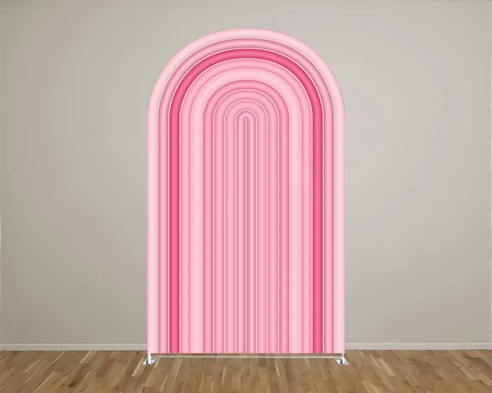 Mehofond línea rosa fuerte arco telón de fondo cubierta niño cumpleaños boda Baby Shower fiesta decoración fondo foto Chiara accesorios de 2 caras